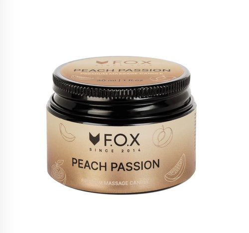 F.O.X. Massage candle, Premium, 30 ml, Масажна свічка "Peach Passion"