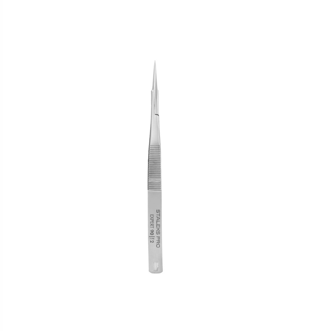 STALEKS Micro Scissors, 15 mm, Tweezers (Micro Scissors) for Eyebrow Shaping, EXPERT 90 TYPE 2