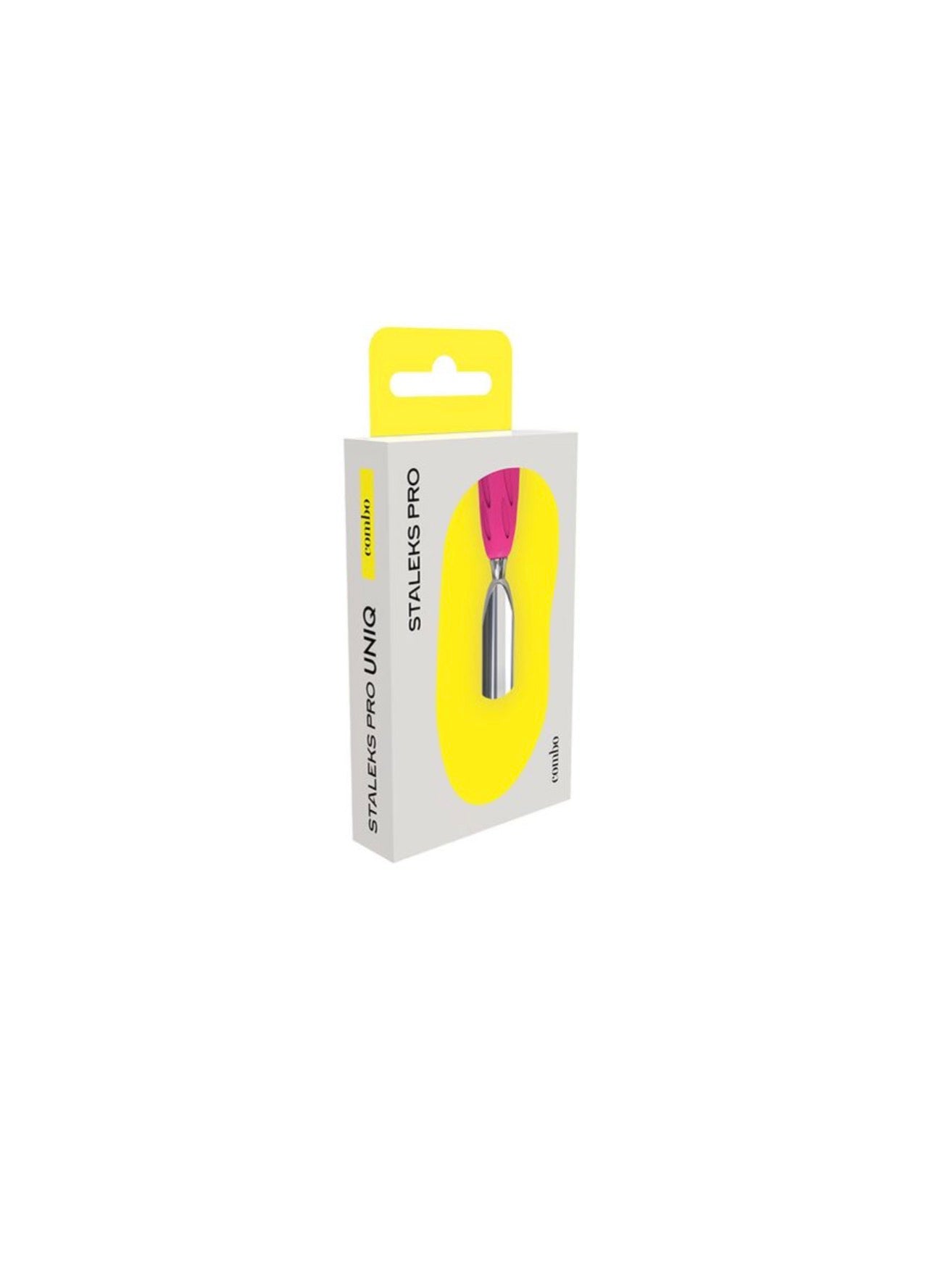 STALEKS. Combo UNIQ 16 Yellow Interchangeable Pusher Working Part, Narrow Rounded Pusher, Yellow