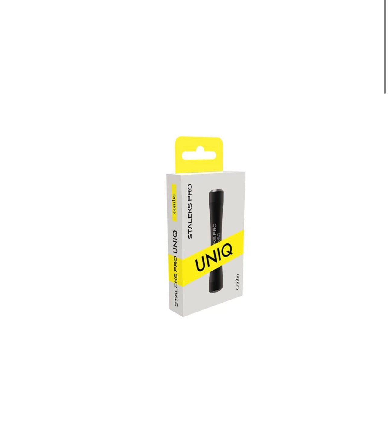 STALEKS. Combo UNIQ 10b Black Handle for Interchangeable Pusher Working Parts