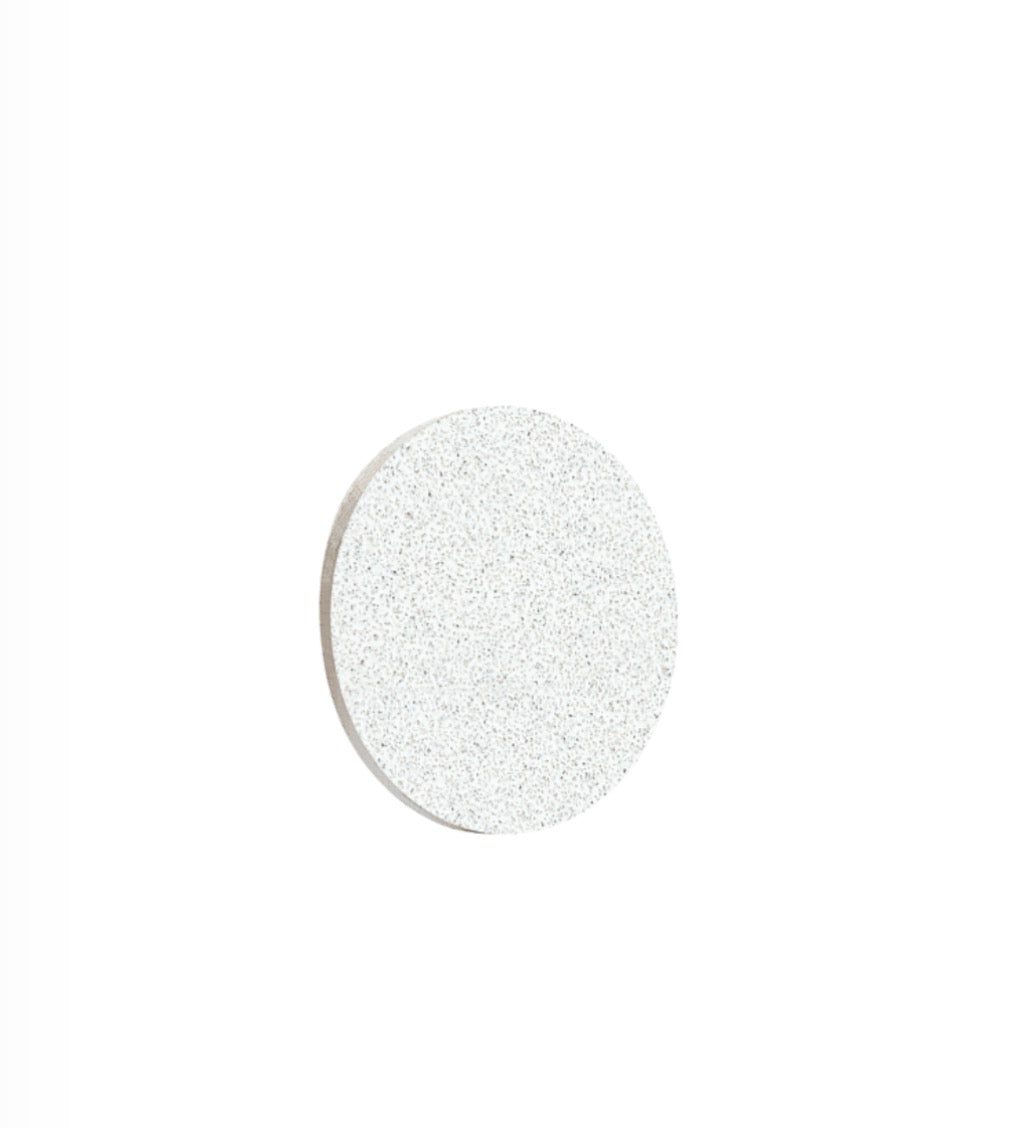 STALEKS Set of 50 Disposable Soft-Backed Replacement Files, 80 Grit, for PODODISC M Disc Ø20 mm, White Abrasive