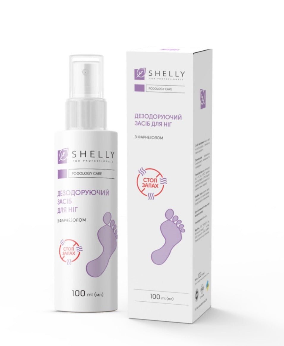 Shelly Professional Long-Lasting Foot Deodorant Spray with Farnesol – 100 ml