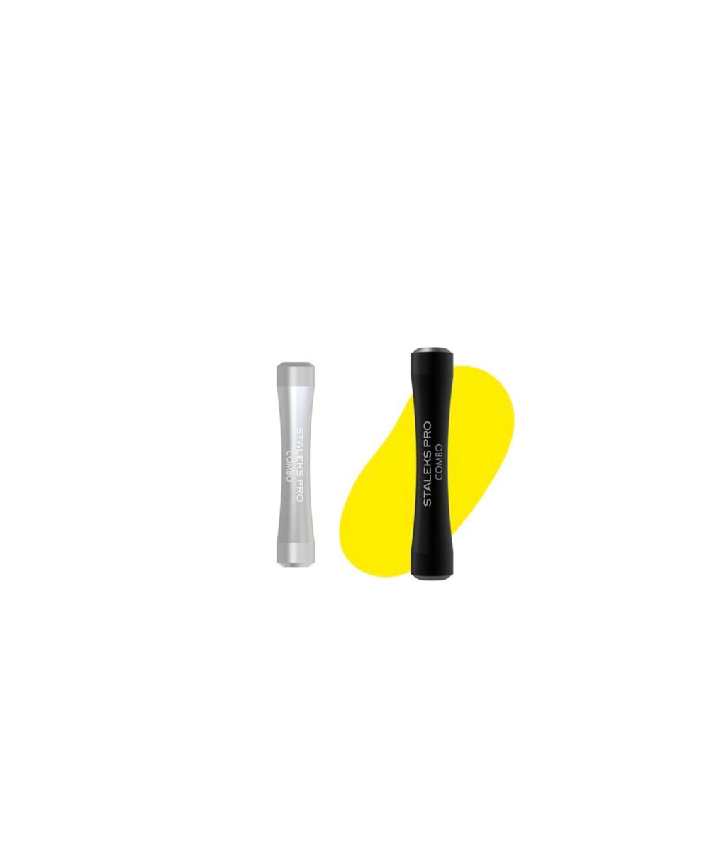 STALEKS. Combo UNIQ 10b Black Handle for Interchangeable Pusher Working Parts