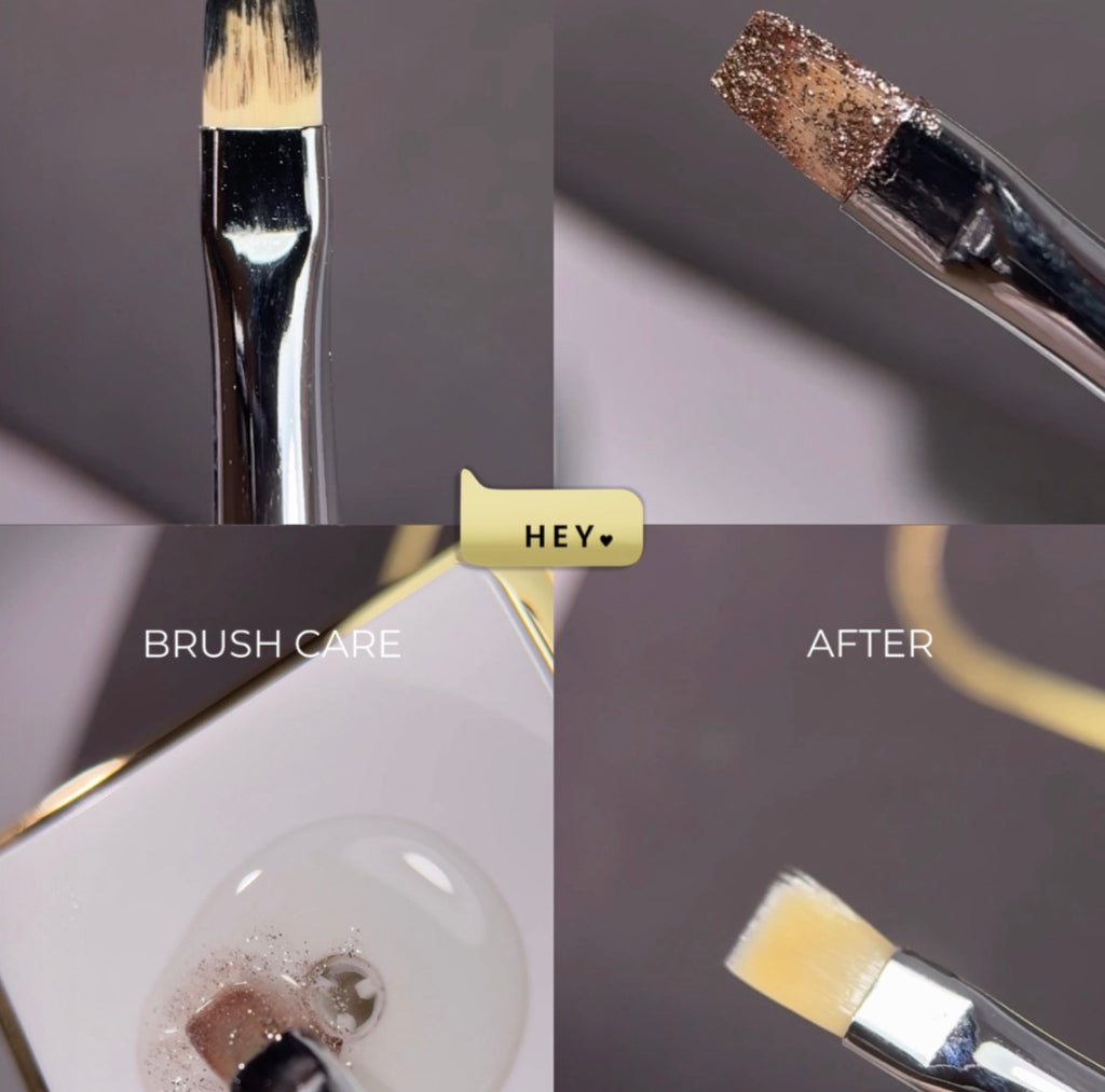 HEYLOVE Brush Care Solution – Brush Cleaner & Conditioner, 30 ml