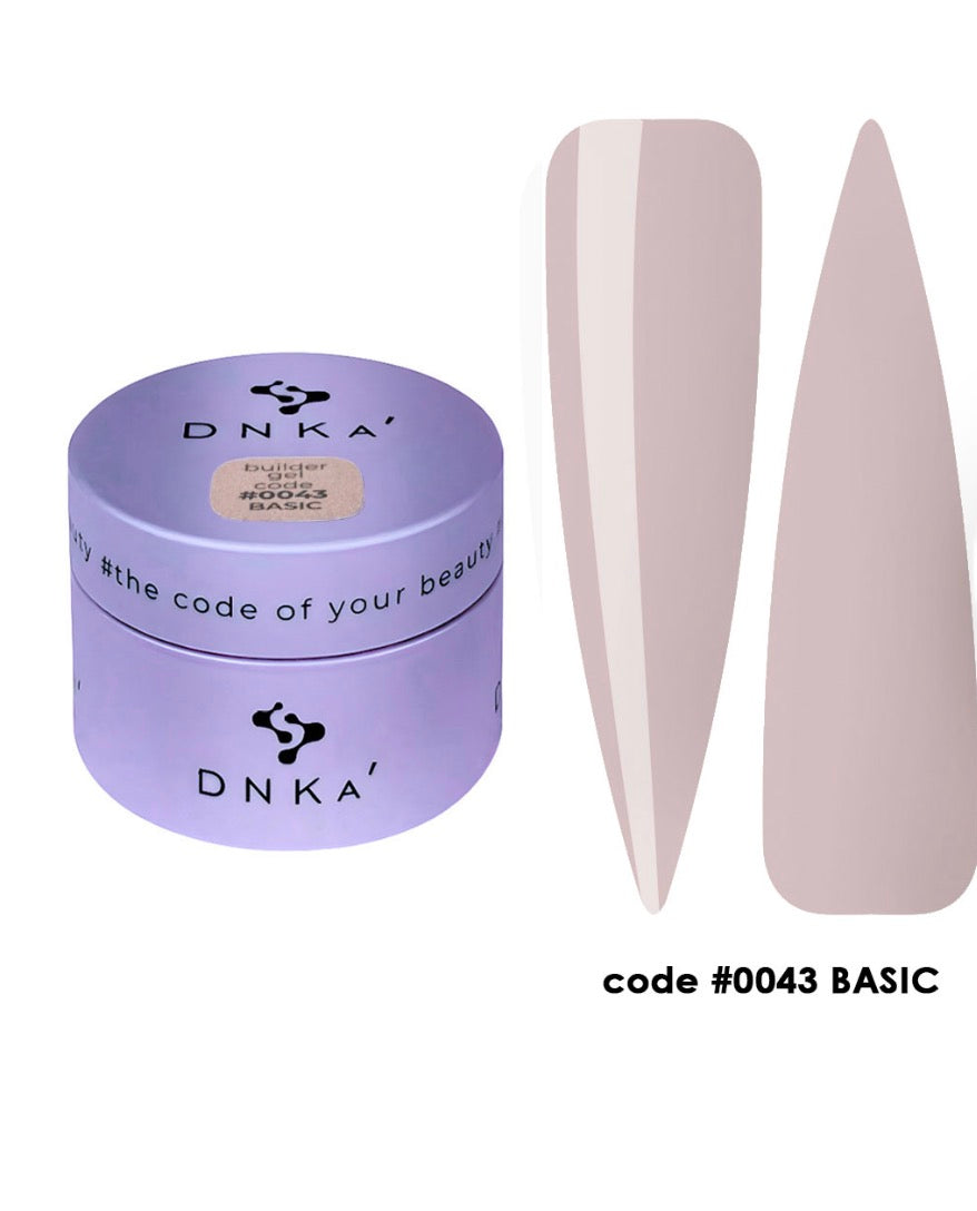 DNKa’. Builder Gel Basic, #0043, NEW FORMULA, 30 ml