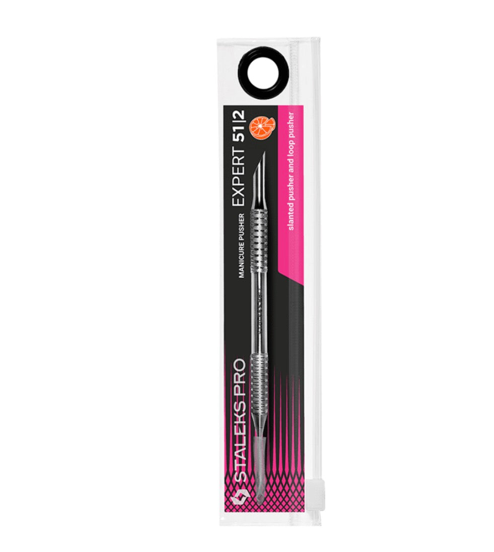 STALEKS PRO Expert 51 Type 2 Cuticle Pusher (Angled Pusher + Ring)