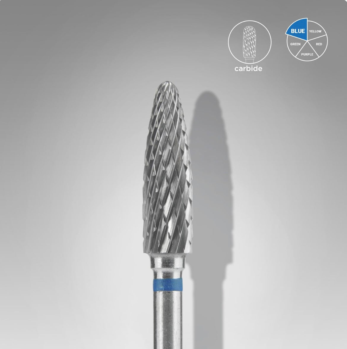 STALEKS. Carbide Corn Drill Bit, Blue, Ø4 mm / Working Part 14 mm