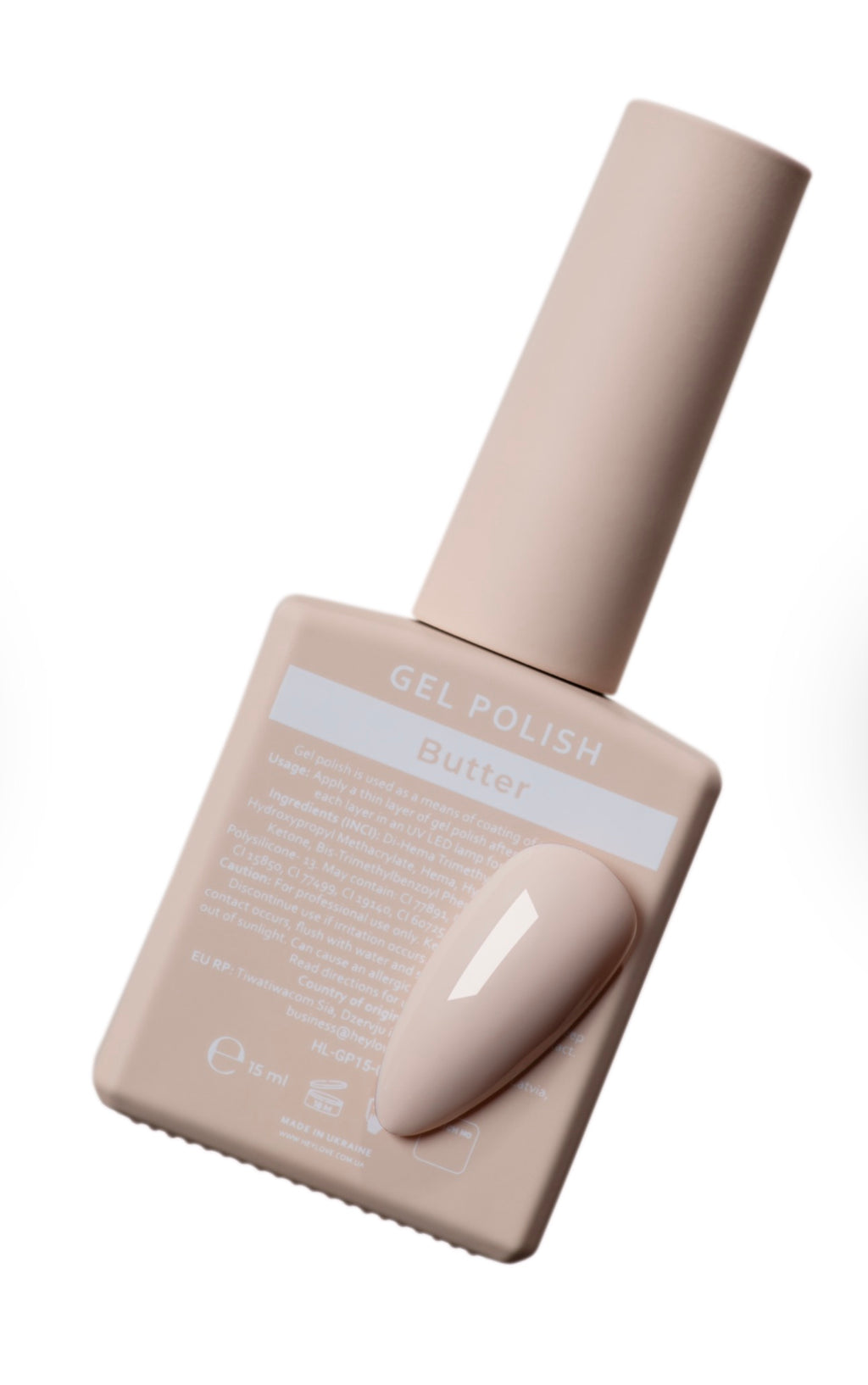 HEYLOVE. Gel Polish, BUTTER, 15 ml