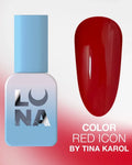 LunaMoon Mur Mur Red Icon by Tina Karol Gel Polish, 13 ml