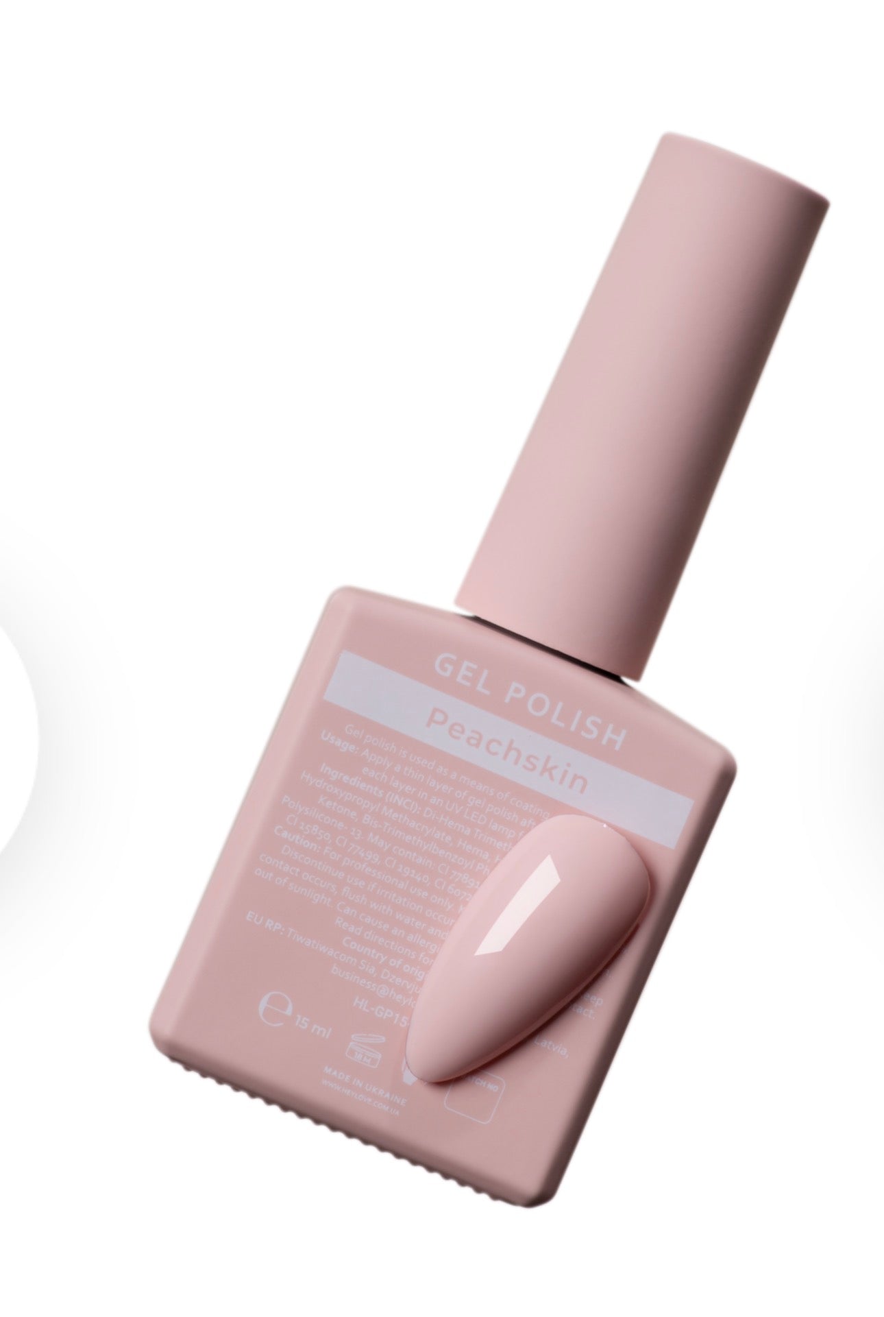 HEYLOVE. Gel Polish, PEACHSKIN, 15 ml