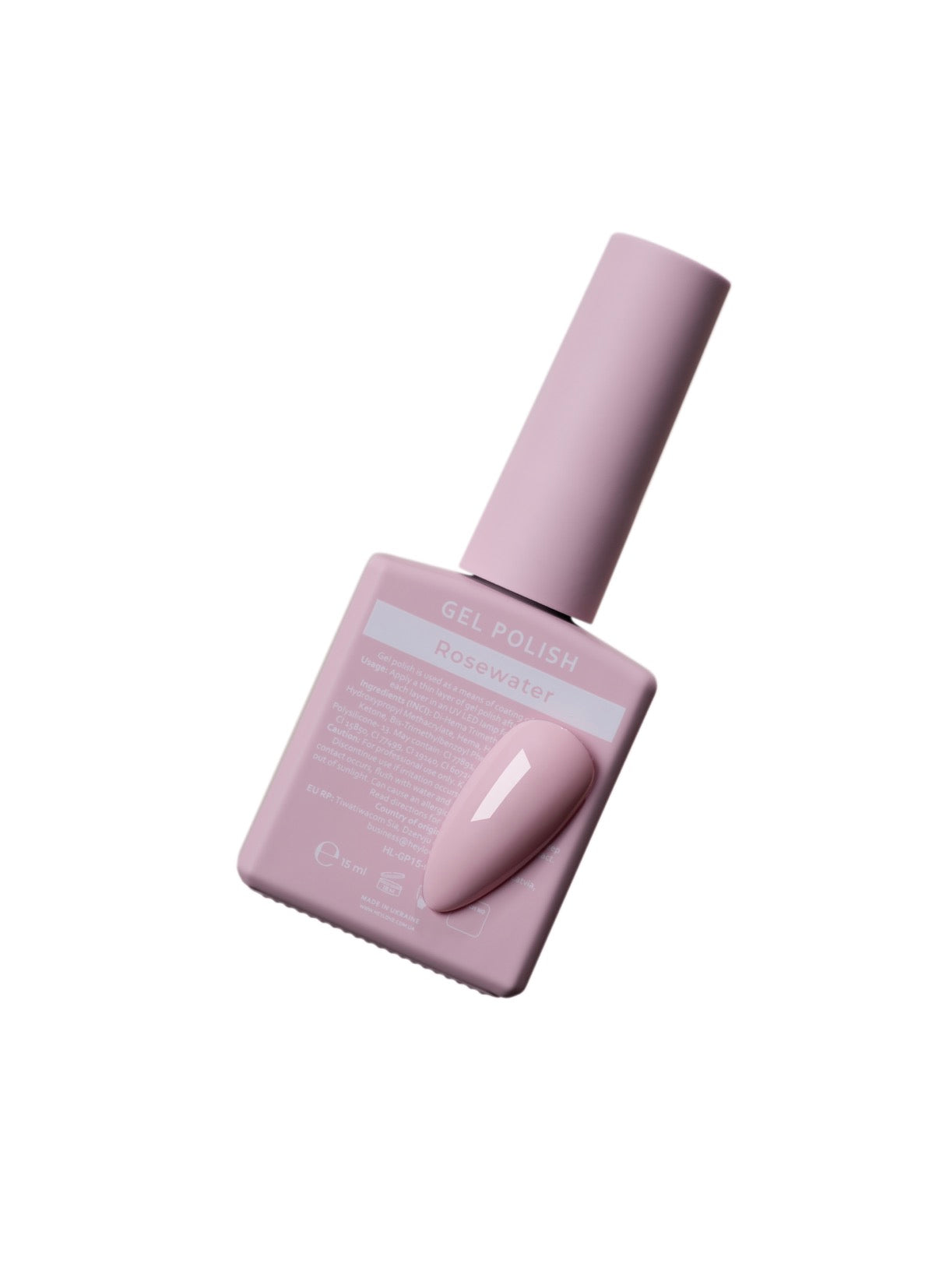HEYLOVE. GEL POLISH, ROSEWATER, 15 ML