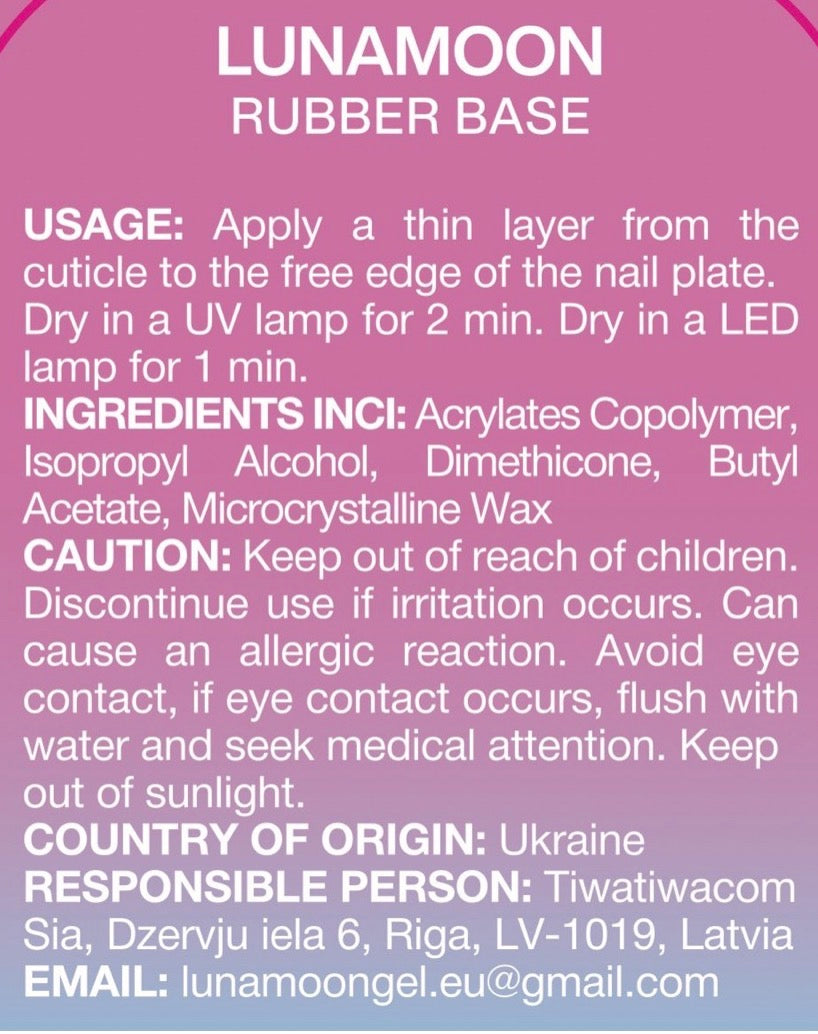 Luna Refill Rubber base (60ml)